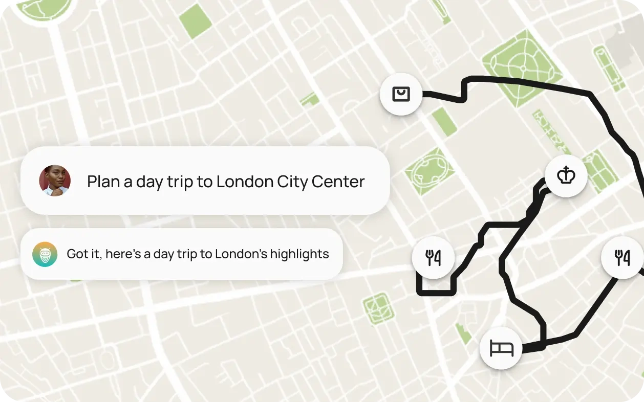 Skip the research maze. Just share a few basics and get a personalized itinerary in no time. No stress, no spreadsheets.