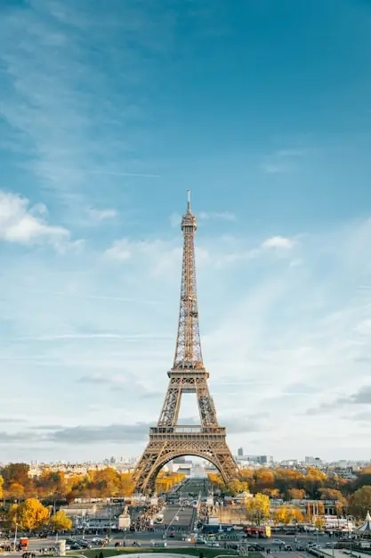 Paris skyline with the Eiffel Tower