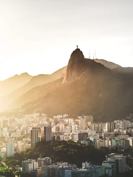Rio de Janeiro coastline with Sugarloaf Mountain