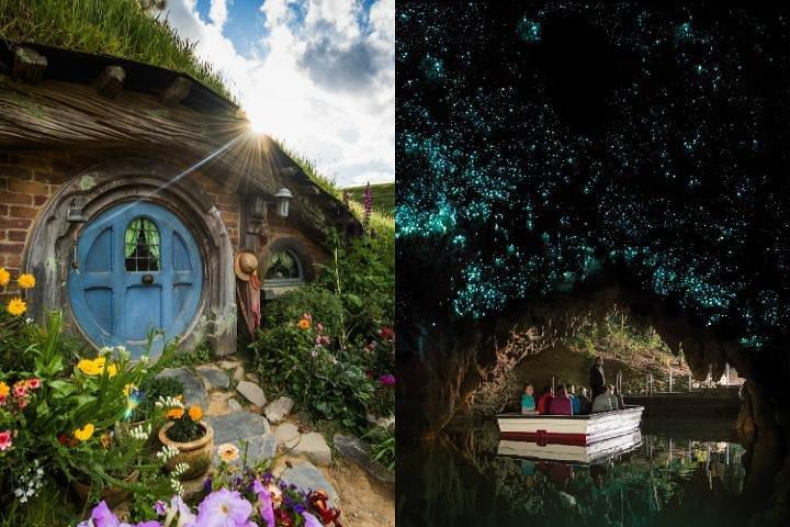 Hobbiton & Waitomo Caves Guided Day Trip from Auckland incl lunch