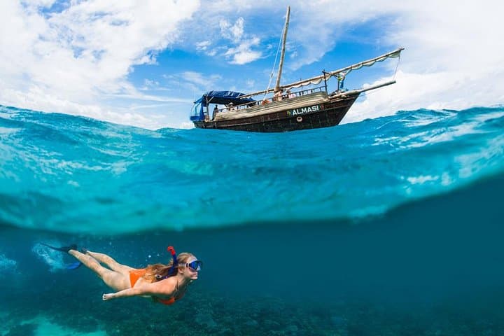 PILLI PIPA DHOW, the genuine product, snorkeling tour to Kisite Marine Park