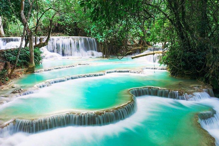 Luang Prabang: Cruise to Pak Ou Caves & Kuang Si Waterfalls