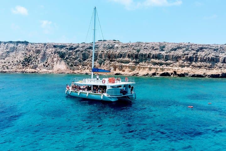 Full-Day Family Catamaran Cruise from Limassol with Lunch