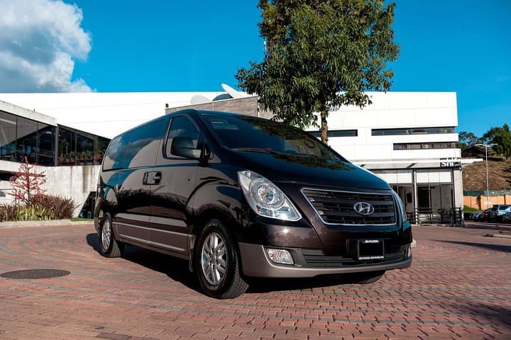 Private Transportation Service Within Guatemala City on a Minibus with A/C