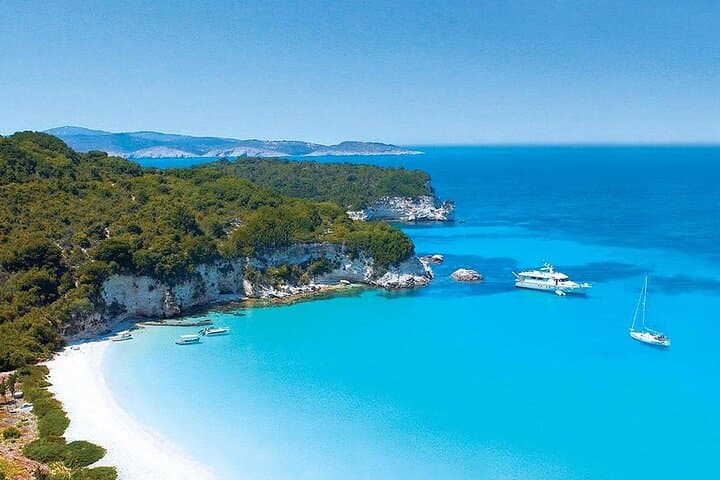 Paxos Antipaxos Blue Caves Cruise from Corfu