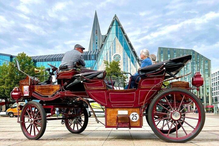 first electrical carriage in town - guided City Tours - Leipzig