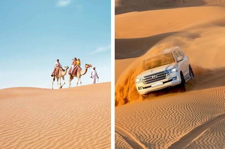Desert Safari Combo: Camel Ride, Sandboarding & Inland Sea Visit