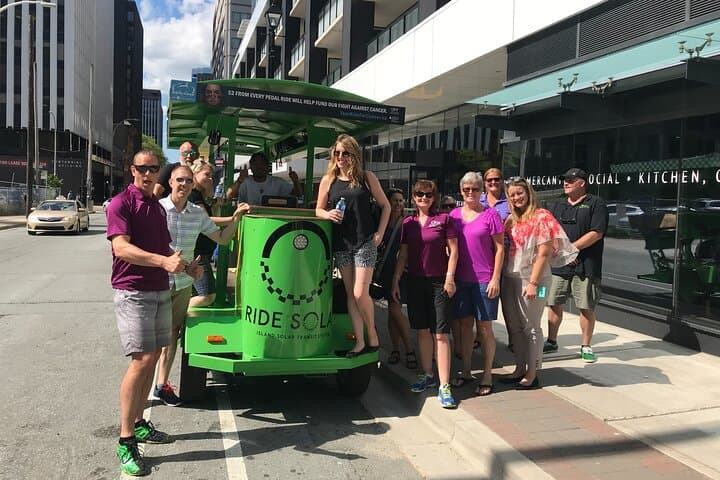 Halifax waterfront SOLAR Party Bike food & drink experience!