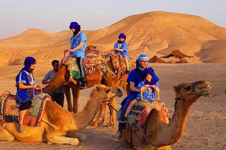 Marrakech Agafay Desert Dinner Show and Quad bike and camel ride