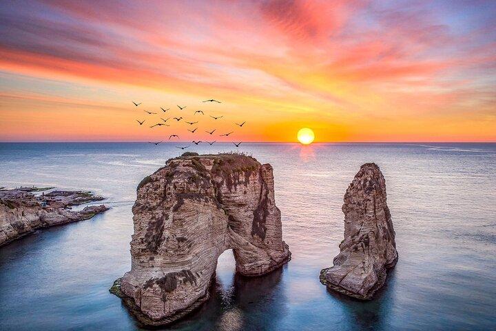Pigeon Rocks Boat Ride Beirut (Raouche Rocks)
