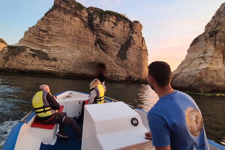 Pigeon Rocks Boat Ride Beirut (Raouche Rocks)