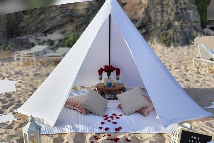 Experience a Beautiful Bermuda Beach with Private Luxurious Tepee