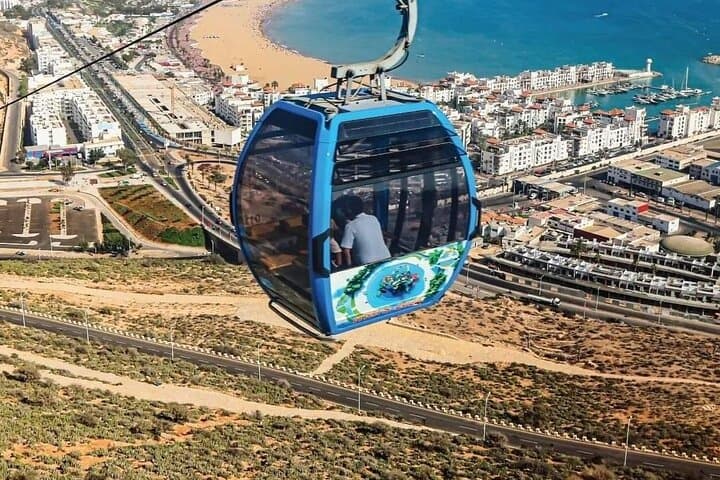 Agadir danialand cable car tickets 2 ways with Pick-up +drop off