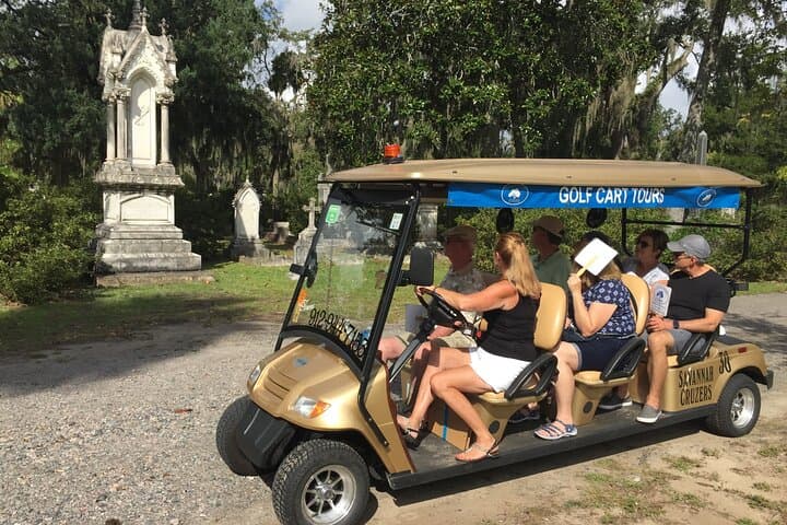Golf Cart Tours, Bonaventure Cemetery Savannah Cruzers
