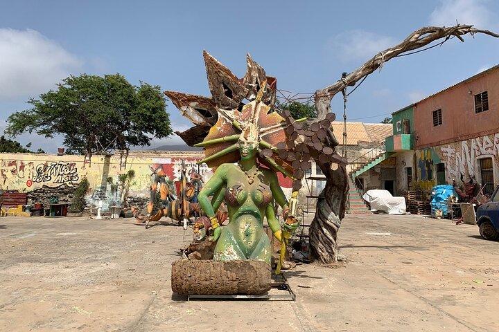 Walking tour with traditional music in Mindelo