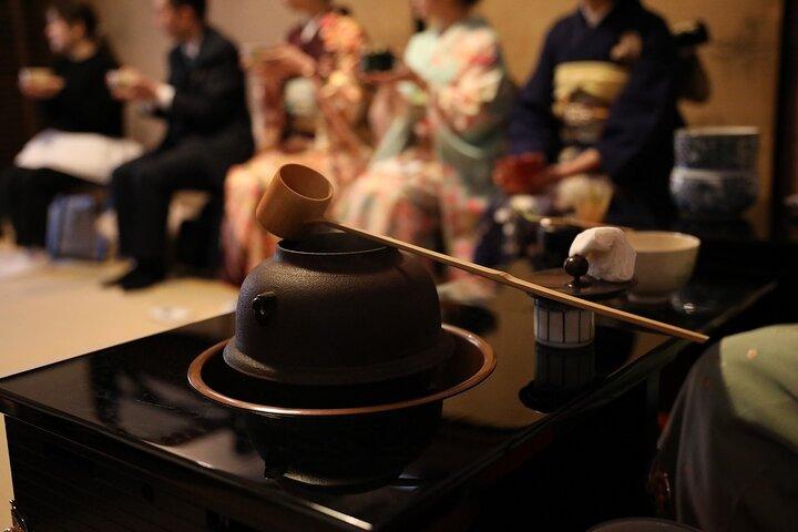 Kyoto Tea Ceremony with Kimono near Imamiya Jinjya Shrine