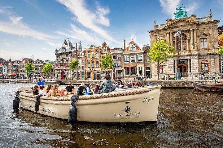 Haarlem Open-Boat Canal Cruise with Live Guide (Electric Boat)