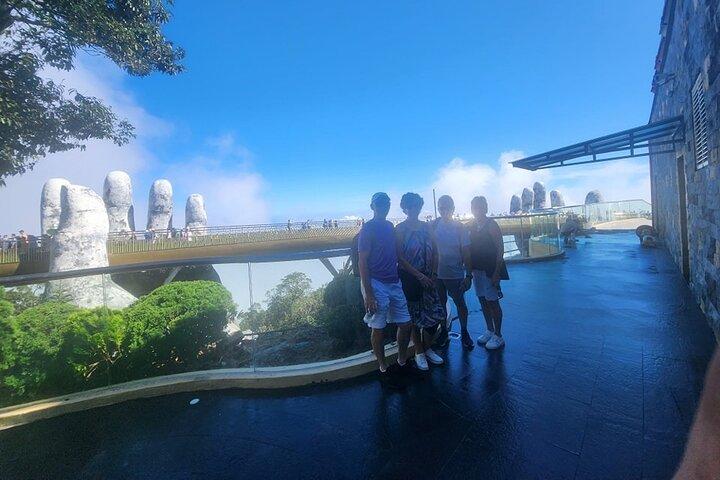 GOLDEN BRIDGE, BA NA HILL, via CABLE CAR from HOTELS in HUE city (Private Tour)