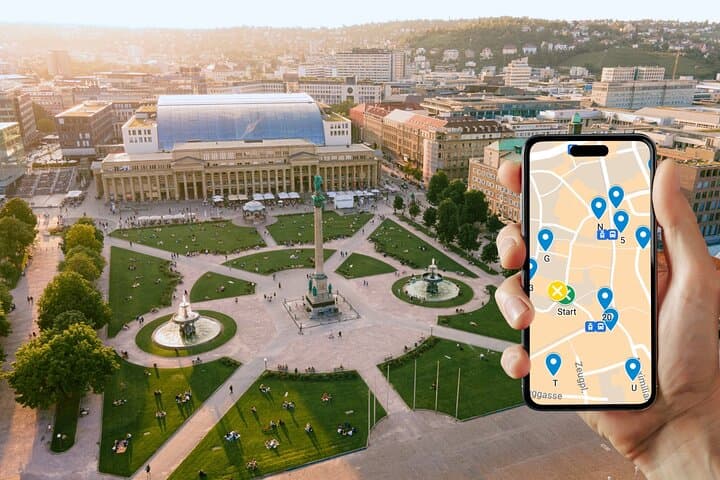 Self-guided scavenger hunt and city game in Stuttgart