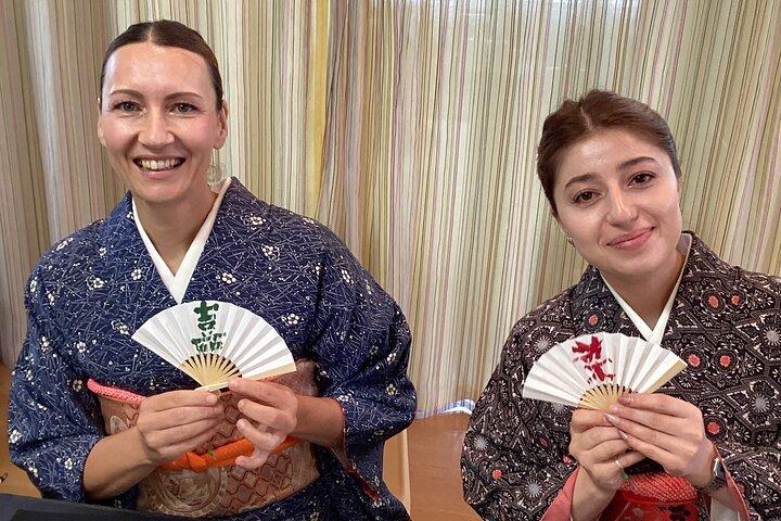Authentic Kimono & hair styling by pro stylists + Japanese crafts