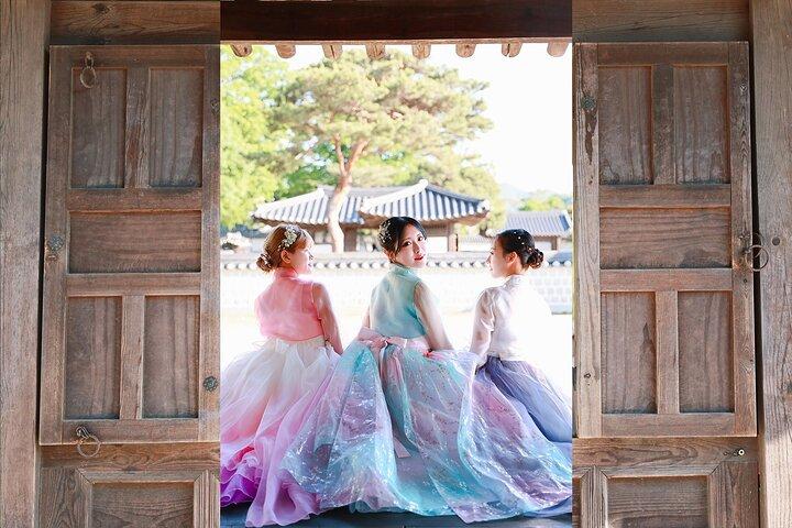 Jeonju Hanok Village Hanbok Rental Experience via Hanboknam 내국인불가