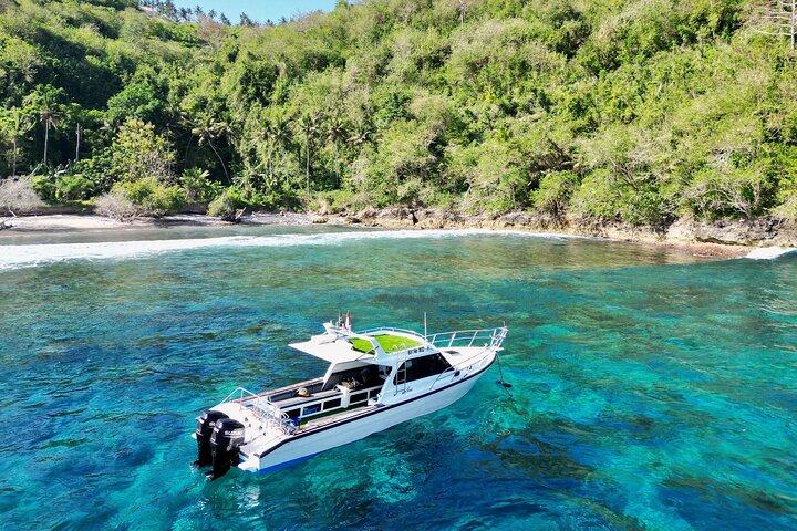 Nusa Penida day trip: boat, 4 snorkeling, Manta rays & Land tour