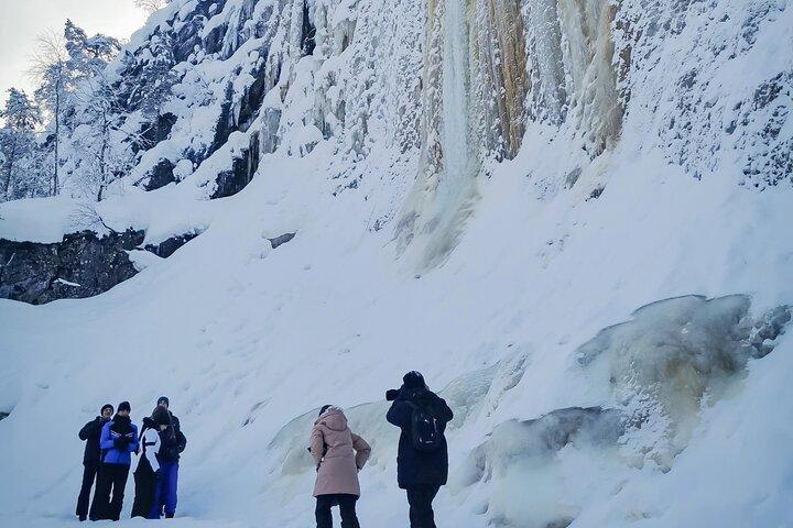 Rovaniemi: Korouoma Canyon & Frozen Waterfalls Tour with BBQ