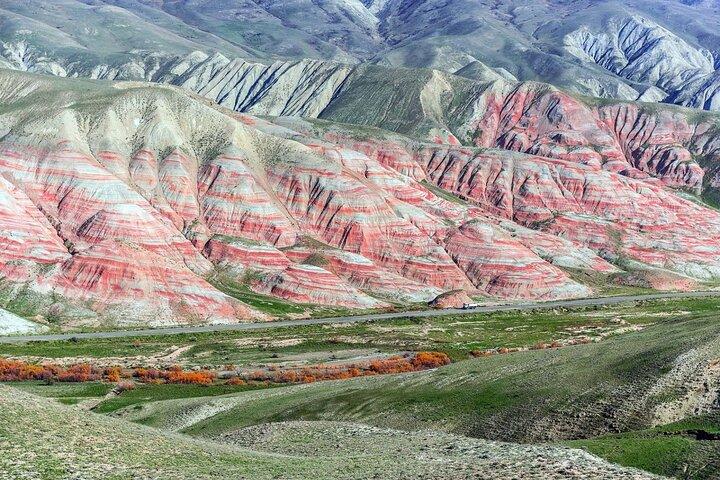 Baku: Guba Shaxhdag-Candy Cane Mountains Tour/ Entry Included