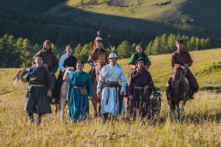Authentic Mongolian Horse Archery with Real Mongol Warriors