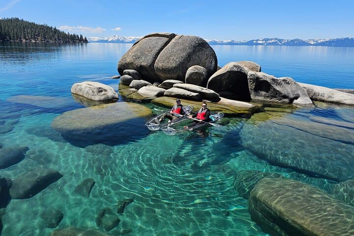 Lake Tahoe Clear Kayak Tour at Sand Harbor with Small Groups