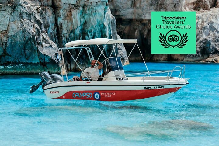 Zante Private Boat: Marathonisi, Caves, Myzithres, Pisines (max7)