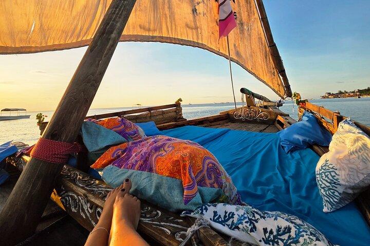 Exclusive Private Sunset Dhow Sailing Tour in North Zanzibar