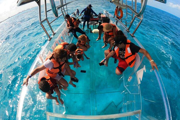 Cancun CLEAR BOAT Tour perfect for Photos! 1.5 hours tour