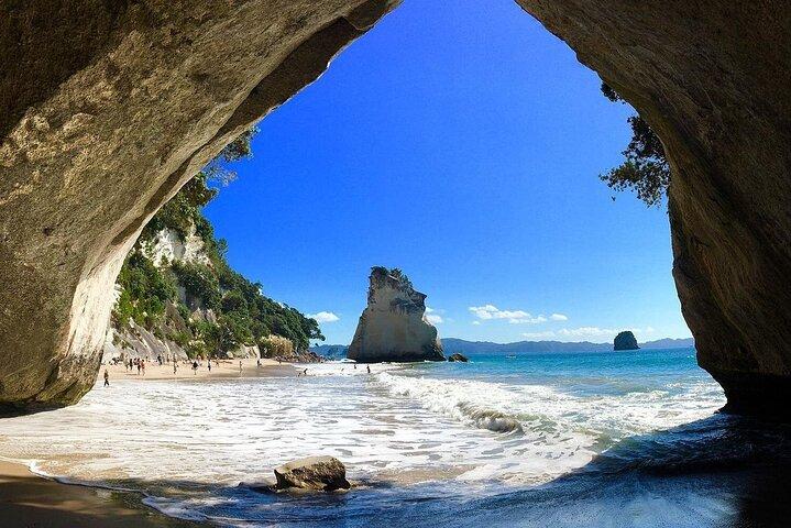 Cathedral Cove & Hot Water Beach with Lunch from Auckland