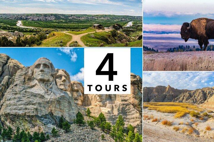Mount Rushmore Theodore Roosevelt and Badlands Self-Guided Tour