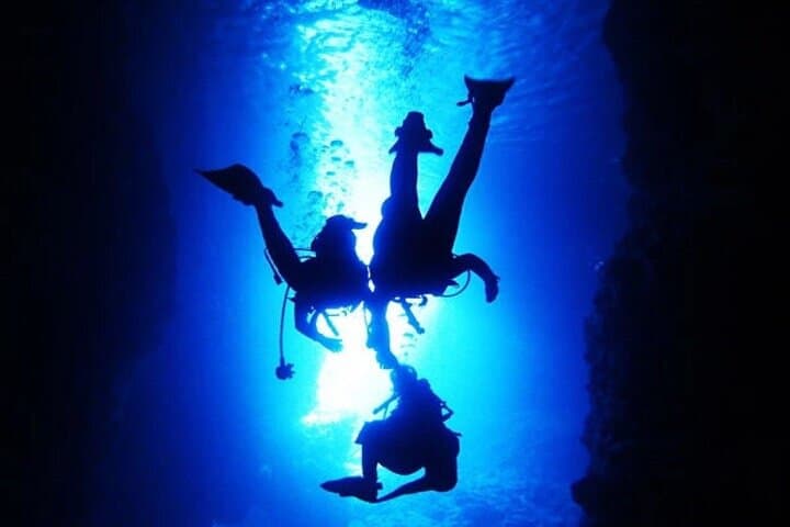 Okinawa Blue Cave Diving Adventure with Free Photos