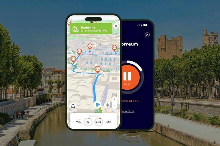 Narbonne Audio Guided Walking Tour 1h40 and 20 Audio Comments