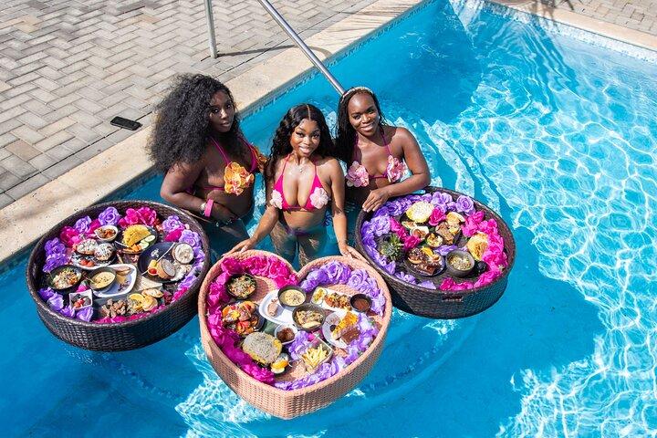 Curacao Floating Breakfast Photoshoot free Drone Videos & Mimosas