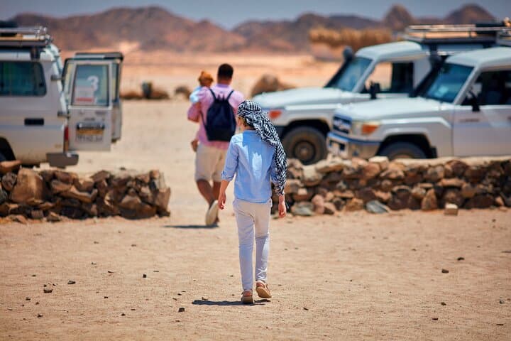 From Sharm:Dahab & Colored Canyon Jeep Safari, Snorkeling & Lunch