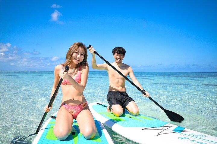 Miyakojima SUP Tour No Additional ChargeFull refund guaranteeRental・Unlimited photosFree 1 year old OK