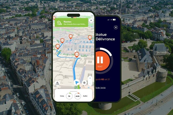 Nantes Audioguided Walking Tour 2h30 and 30 Audio Commentaries