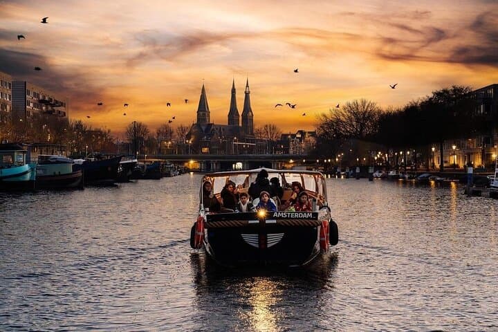 Amsterdam Evening (Sunset) Canal Cruise with optional drinks