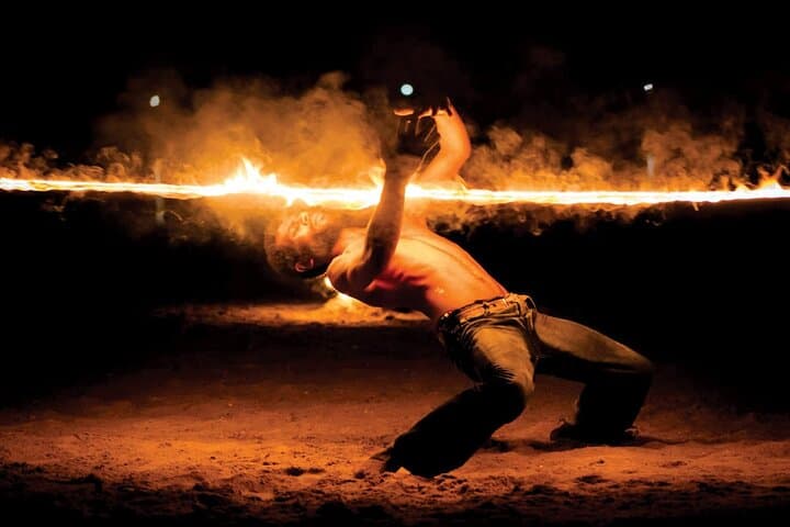 Return Transfers for Fire Show at Mele Beach Bar