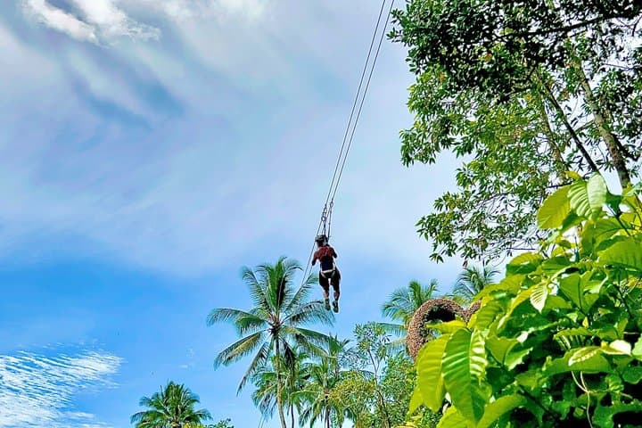 Bali Ubud Zip-line and Rafting Adventure with Meals