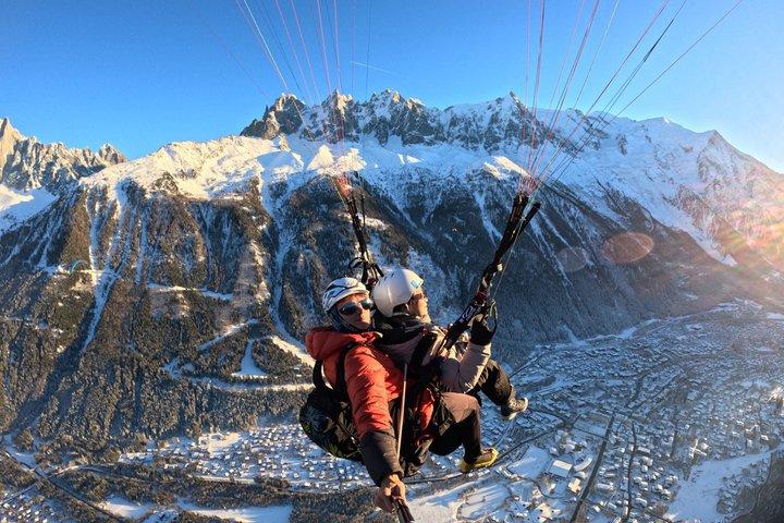 Chamonix Tandem paragliding flight