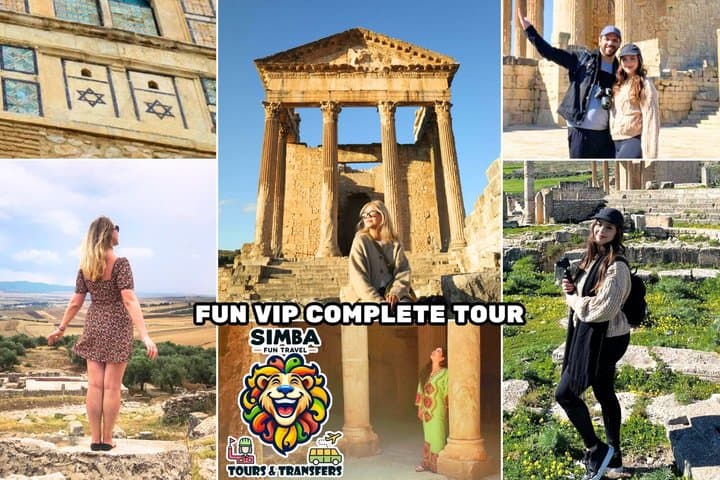 Fun VIP Day Tour: Dougga, Bulla Regia & Testour (Pickup All)