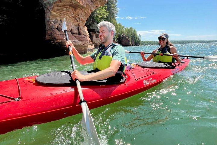 Morning Sea Caves Kayak Adventure in Apostle Islands