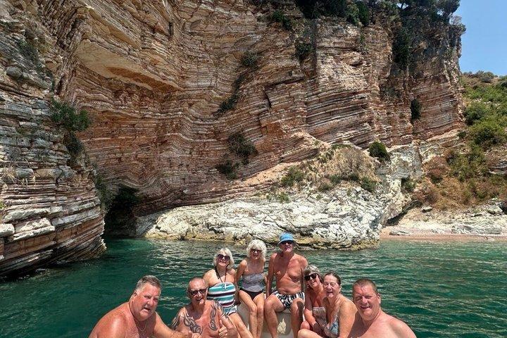 KSAMIL, Boat Tour to Pigeons Cave Hidden Beaches & Ksamil Islands