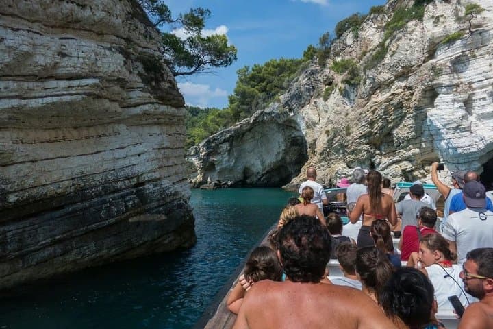 Boat excursion along the Gargano coast from Peschici