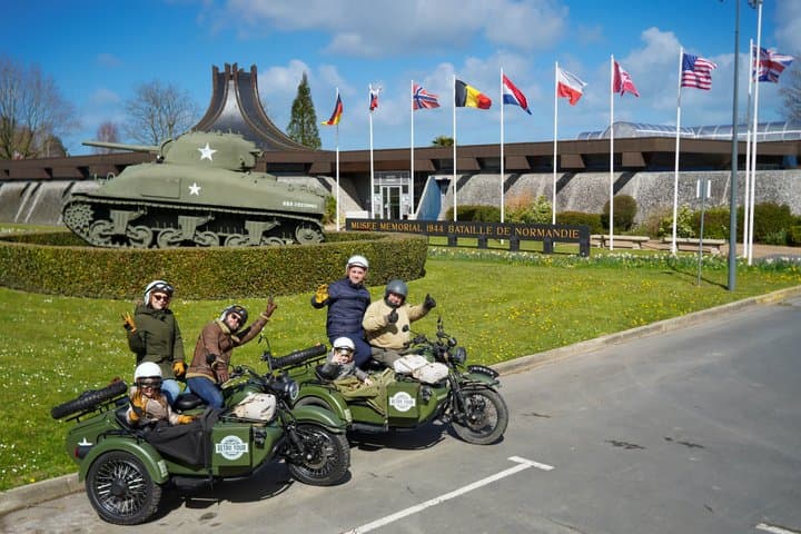 From Bayeux: 2-hour private sidecar tour in Normandy